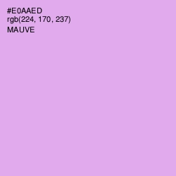 #E0AAED - Mauve Color Image