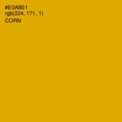 #E0AB01 - Corn Color Image