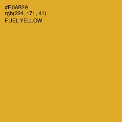 #E0AB29 - Fuel Yellow Color Image