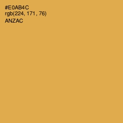 #E0AB4C - Anzac Color Image