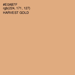 #E0AB7F - Harvest Gold Color Image