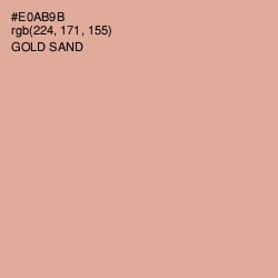 #E0AB9B - Gold Sand Color Image