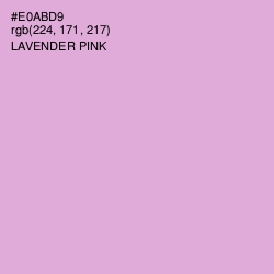 #E0ABD9 - Lavender Pink Color Image