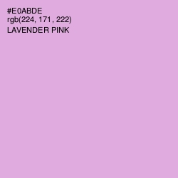 #E0ABDE - Lavender Pink Color Image