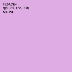 #E0ACE4 - Mauve Color Image