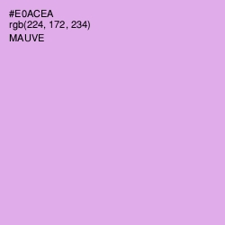 #E0ACEA - Mauve Color Image