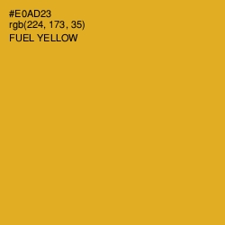 #E0AD23 - Fuel Yellow Color Image