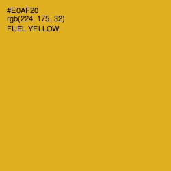 #E0AF20 - Fuel Yellow Color Image