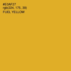 #E0AF27 - Fuel Yellow Color Image
