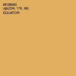 #E0B060 - Equator Color Image