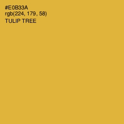 #E0B33A - Tulip Tree Color Image