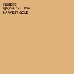 #E0B37C - Harvest Gold Color Image