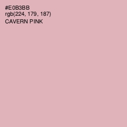#E0B3BB - Cavern Pink Color Image