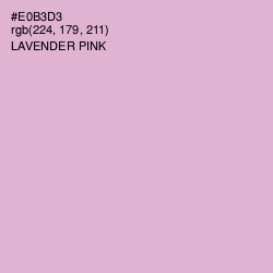 #E0B3D3 - Lavender Pink Color Image