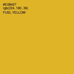 #E0B427 - Fuel Yellow Color Image