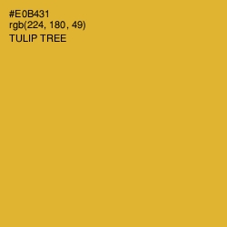 #E0B431 - Tulip Tree Color Image