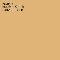 #E0B477 - Harvest Gold Color Image