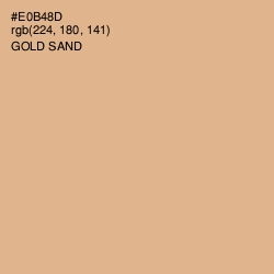#E0B48D - Gold Sand Color Image