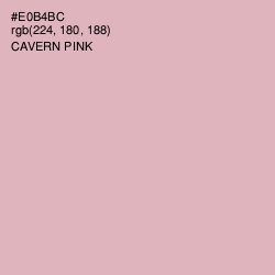 #E0B4BC - Cavern Pink Color Image