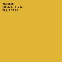 #E0B535 - Tulip Tree Color Image