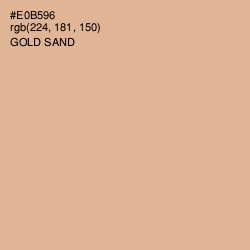 #E0B596 - Gold Sand Color Image
