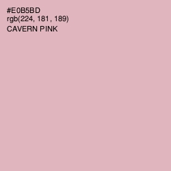 #E0B5BD - Cavern Pink Color Image