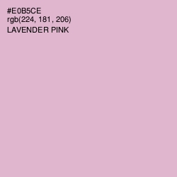 #E0B5CE - Lavender Pink Color Image