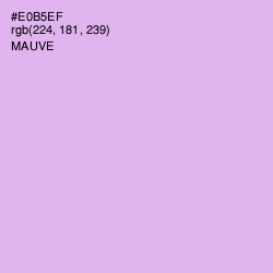 #E0B5EF - Mauve Color Image