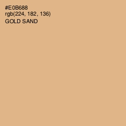 #E0B688 - Gold Sand Color Image