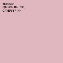 #E0B6BF - Cavern Pink Color Image
