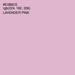 #E0B6CE - Lavender Pink Color Image