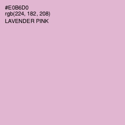 #E0B6D0 - Lavender Pink Color Image