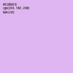 #E0B6EE - Mauve Color Image