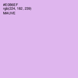 #E0B6EF - Mauve Color Image