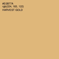 #E0B77A - Harvest Gold Color Image