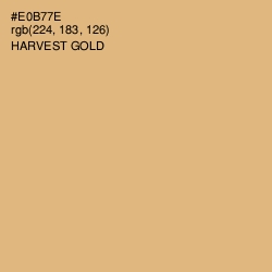 #E0B77E - Harvest Gold Color Image