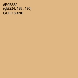 #E0B782 - Gold Sand Color Image