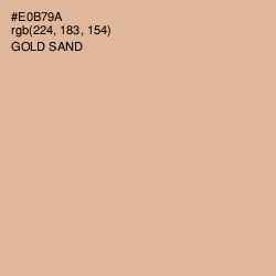 #E0B79A - Gold Sand Color Image