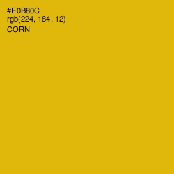 #E0B80C - Corn Color Image