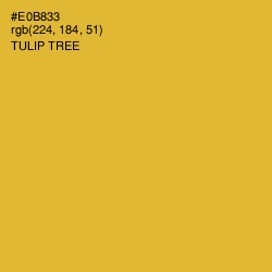 #E0B833 - Tulip Tree Color Image