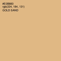 #E0B883 - Gold Sand Color Image