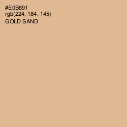 #E0B891 - Gold Sand Color Image