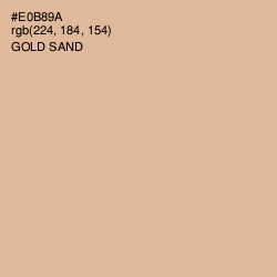 #E0B89A - Gold Sand Color Image