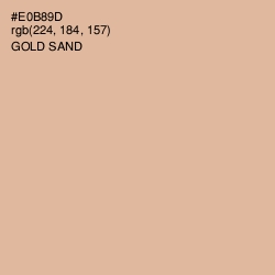 #E0B89D - Gold Sand Color Image