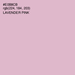 #E0B8CB - Lavender Pink Color Image