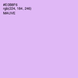 #E0B8F6 - Mauve Color Image