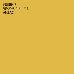 #E0B947 - Anzac Color Image