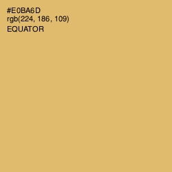 #E0BA6D - Equator Color Image