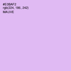 #E0BAF2 - Mauve Color Image