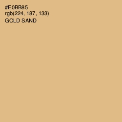 #E0BB85 - Gold Sand Color Image